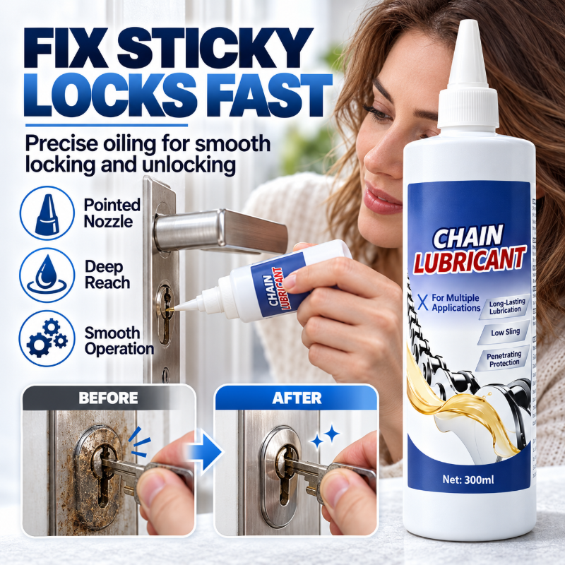 💥Multi-Purpose Chain Lubricant with Precision Pointed Nozzle