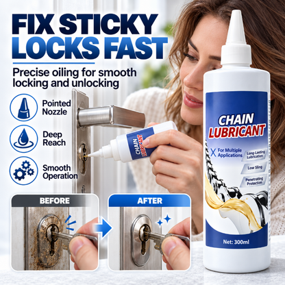 💥Multi-Purpose Chain Lubricant with Precision Pointed Nozzle