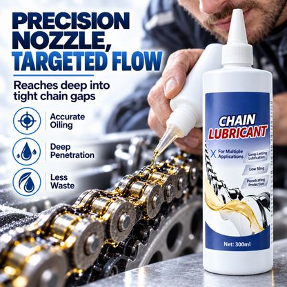 💥Multi-Purpose Chain Lubricant with Precision Pointed Nozzle