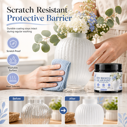 💥Glass Vase DIY Frosted Paint